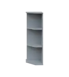 TZ 3 - 3 kancelářská skříň rohová, levá, 1107x360x400, šedá